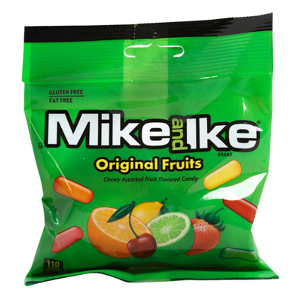 MIKE & IKE ORIGINAL FRUITS 5 OZ PEG BAG