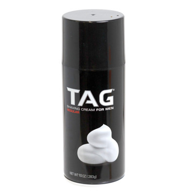 TAG SHAVE CREAM 10OZ REGULAR DO NOT SELL IN CA