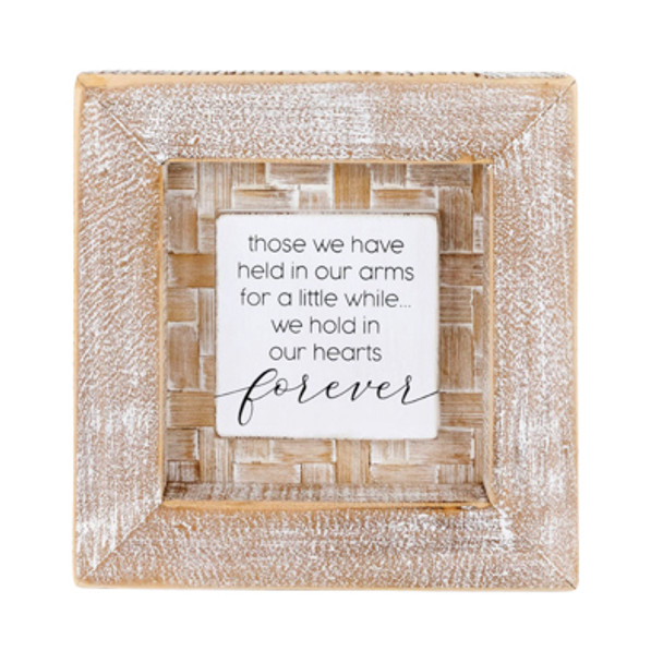 WALL SIGN 8X8X2 FORVER BAMBOO WOOD (8.00)