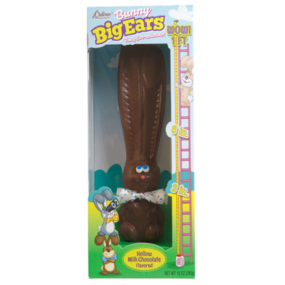 PALMER BUNNY BIG EARS MILK CHOCOLATE FLAVOR 10 OZ COUNTER DISPLAY