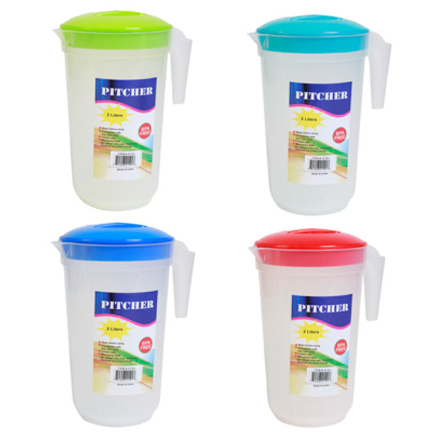 PITCHER 2L 4 ASSORTED COLORS