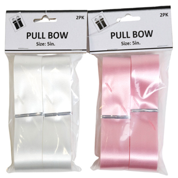 PULL BOW 2PK 5IN 6AST COLORS PBH