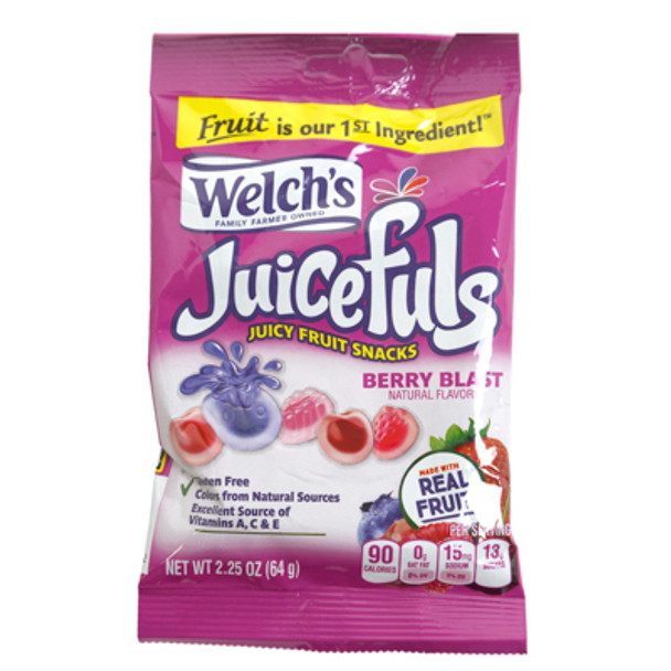 WELCHS JUICEFULS BERRY BLAST 2.25 OZ PEG BAG