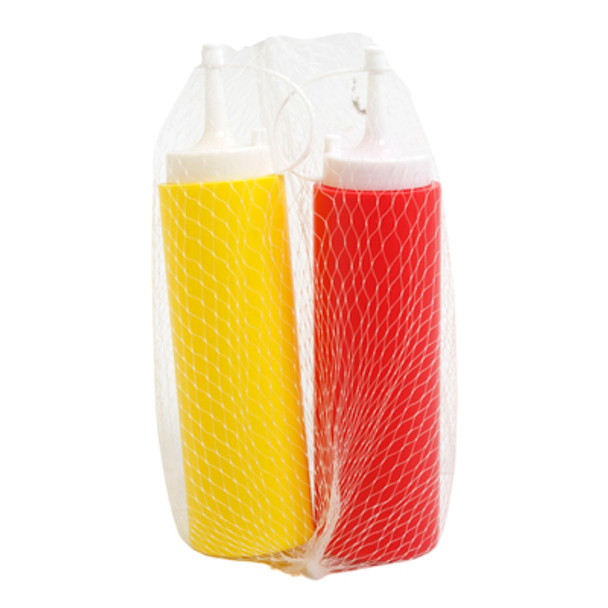 MUSTARD/KETCHUP 2PK CONDIMENT BOTTLES 8.45OZ MESH BAG/HT
