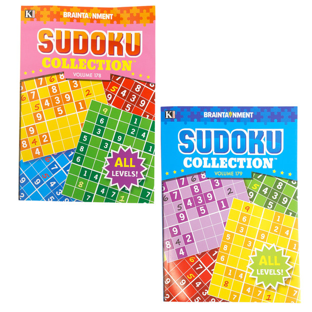 SUDOKU PUZZLE BOOK 3 ASSORTED PPD $4.95 IN FLOOR DISPLAY