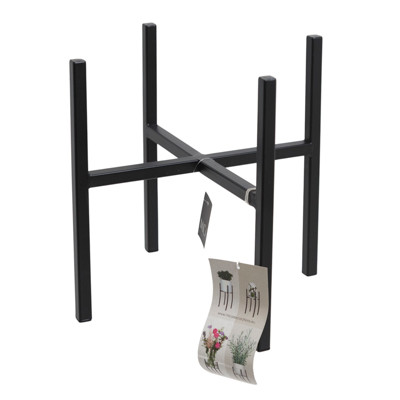 MICA DECORATIONS PLANT STAND 10 INCH BLACK