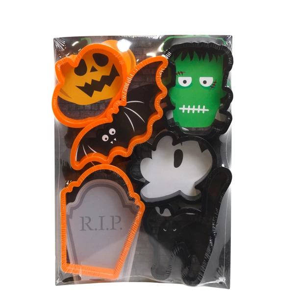 COOKIE CUTTER HALLOWEEN 6PK PP PLASTIC ON BACKER CARD/LABEL