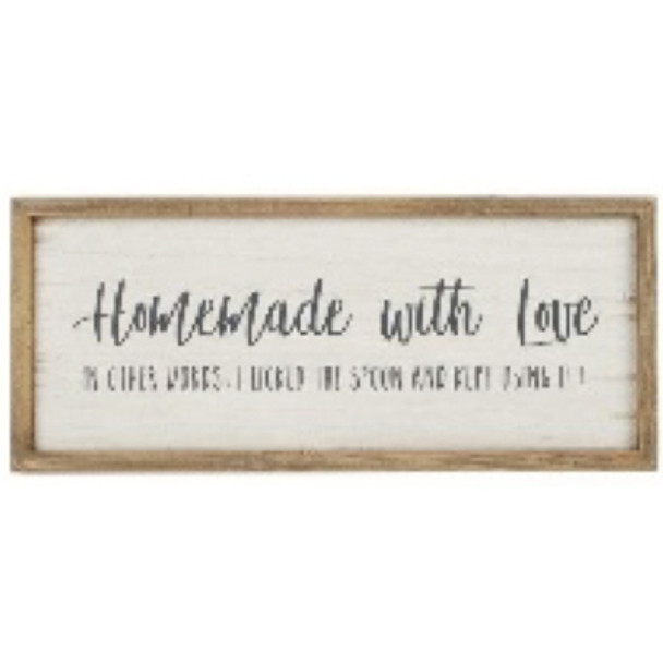 WALL SIGN 8X18 HOMEMADE WITH LOVE