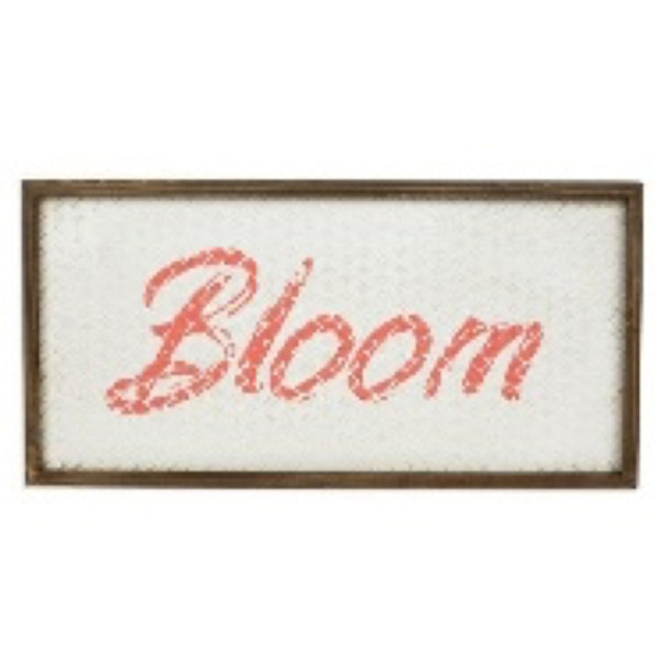 WALL SIGN 25X1.25X12 BLOOM WOVEN