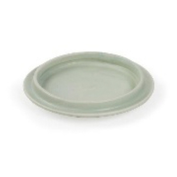 CANDLE DISH 6.25X6.25 GREEN