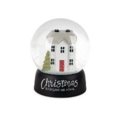 SNOW GLOBE 3.75X3.75X4.75 CHRISTMAS IS CALLING ME HOME