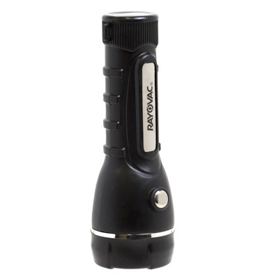 RAYOVAC LED FLASHLIGHT RUBBERIZED BLACK BULK HANDHELD 2D BATTERIES NOT INCLUDED NO ONLINE SALES - SELL IN USA ONLY