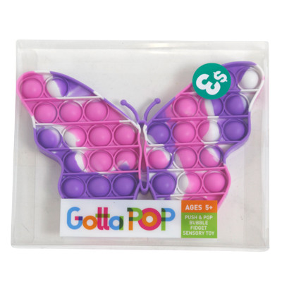 SENSORY BUBBLE FIDGET TOY BUTTERFLY GOTTA POP ACETATE  PP$3.00