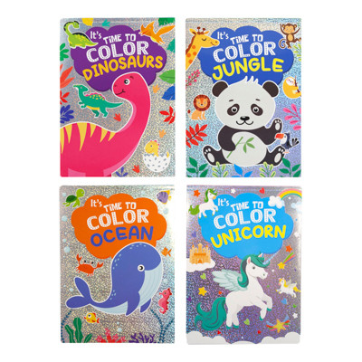 COLORING BOOK IT'S COLOR TIME 4 ASSORTED IN 48PC COUNTER DISPLAY