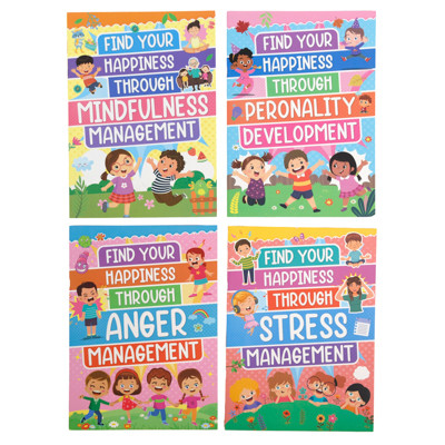 FIND YOUR HAPPINESS KIDS EMOTIONS WORKBOOKS 4 ASST THEMES IN 48PC PDQ