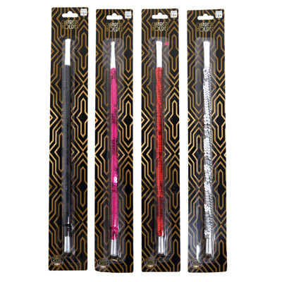 CIGARETTE HOLDER BLINGY FLAPPER COSTUME ACCESSORY 13.6IN L/4AST COLORS BLC