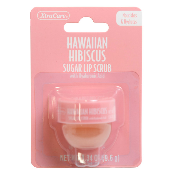 LIP SCRUB .34OZ HAWAIIAN HIBISCUS JAR SPA LUXURY CARDED