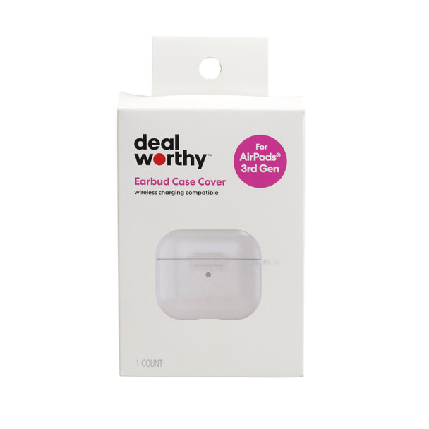 DEAL WORTHY EARBUD CASE COVER WHITE FOR AIRPODS 3RD GEN