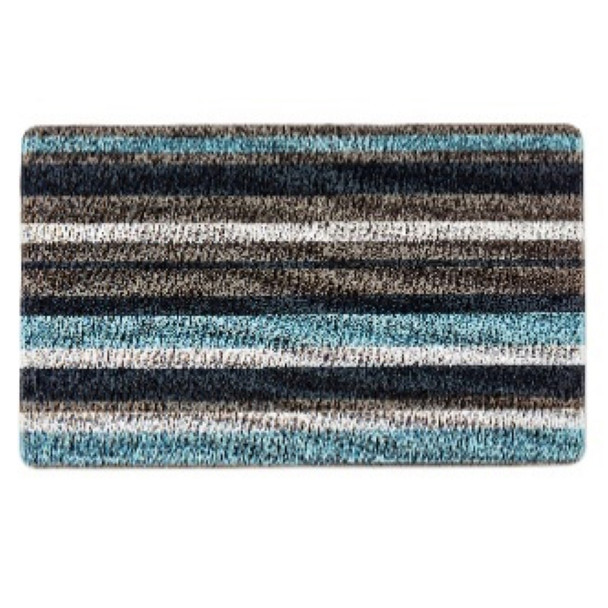 DOORMAT 17.75X29.5 TUFTED TILE BLUE/GRAY PVC