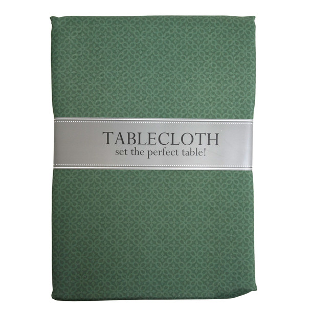TABLECLOTH 60X120 W/ZIPPER ARTICHOKE TONAL LATTICE PRINT INDOOR/OUTDOOR MACHINE WASHABLE 100%POLYESTER