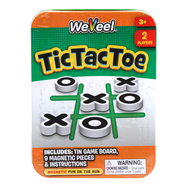 GAME TIC TAC TOE MAGNETIC TIN WEVEEL PEGGABLE
