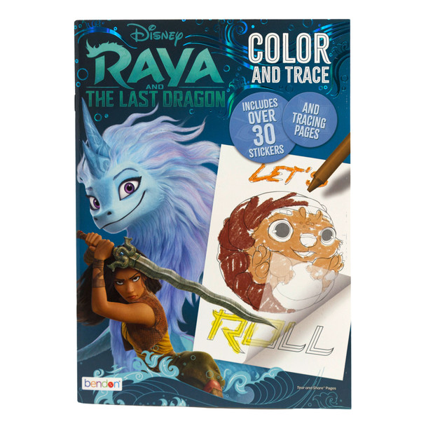 COLOR & TRACE BOOK RAYA THE LAST DRAGON