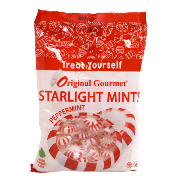 PEPPERMINT STARLIGHT MINTS 10 OZ PEG BAG