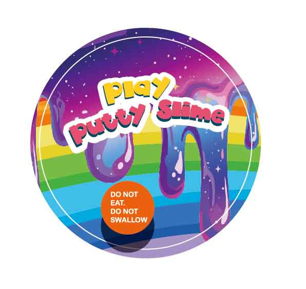 PLAY PUTTY SLIME RAINBOW 6PK/6AST SOLID COLORS 18G PER TUBE
