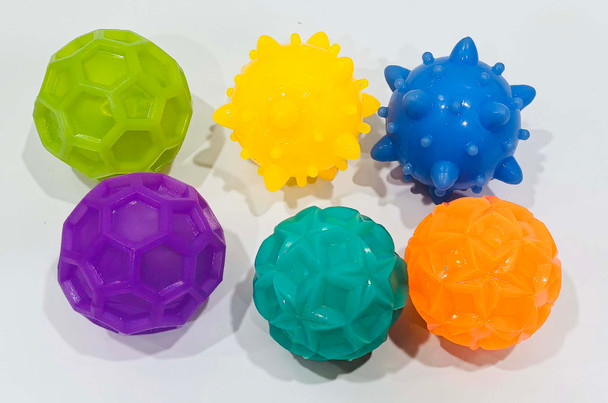 GALAXY BALL LIGHT-UP 2-2.5IN IN 12PC PDQ 6AST COLORS/AST SHAPES