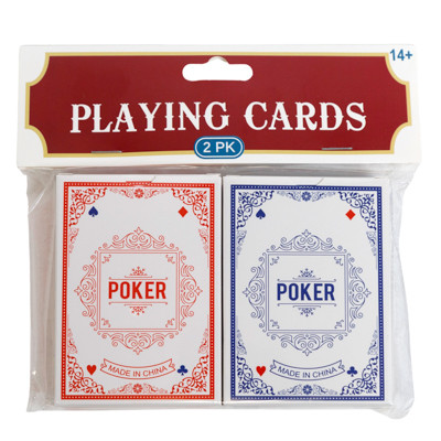 PLAYING CARDS 2PK POKER COATED/PBH