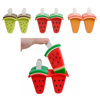 ICE POP MOLD 4PK 3AST FRUIT LIME.ORANGE/STRAWBERRY SLEEVE CARD