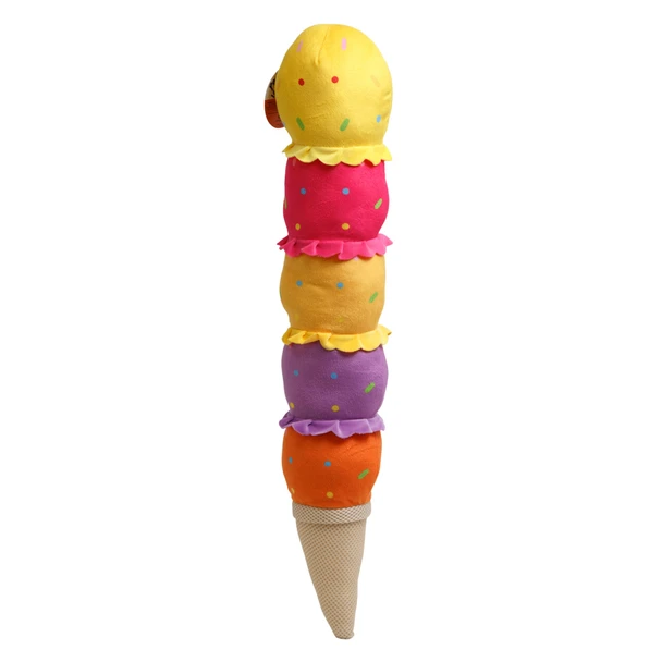 DOG TOY WITH SQUEAKER 24 INCH JUMBO ICE CREAM CONE