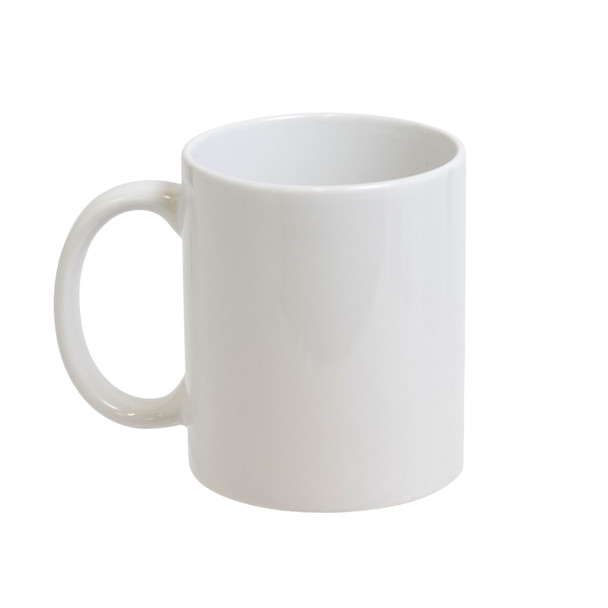 WHITE CERAMIC MUG 11 OZ