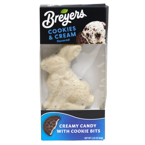 SITTING RABBIT BREYERS COOKIES & CREAM 2.25 OZ BOXED COUNTER DISPLAY