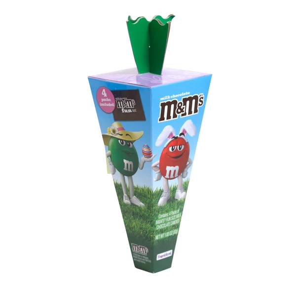 M&M CHOCOLATE FUN SIZE CARROT BOX 1.83 OZ COUNTER DISPLAY
