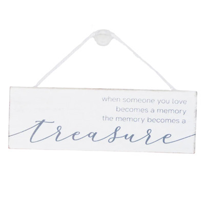 WALL SIGN 8X3X.5 MEMORY HANGING (6.00)