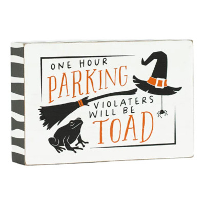 TABLETOP SIGN 7X5X1.5 PARKING WOOD (12.00)