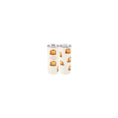 TUMBLER 20OZ 3X7.75 PUMPKIN LATTE STAINLESS STEEL/PLASTIC