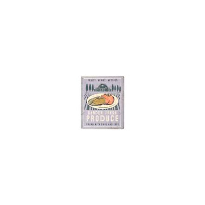 WALL DECOR 11.25X14 FRESH PRODUCE METAL