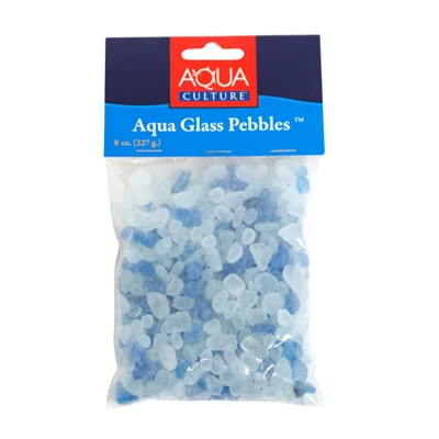 GEMS 8OZ DECORATIVE GLASS PEBBLES CARDED PEGGABLE