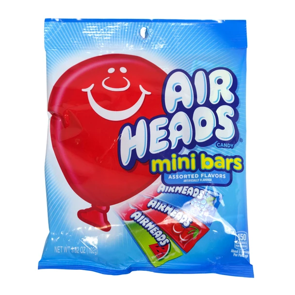 AIRHEADS BITES FRUIT 3.8-OZ IN PEG BAG