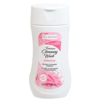 FEMININE WASH 9OZ HYPO ALLERGENIC FOR SENSITIVE SKIN CLARISSE