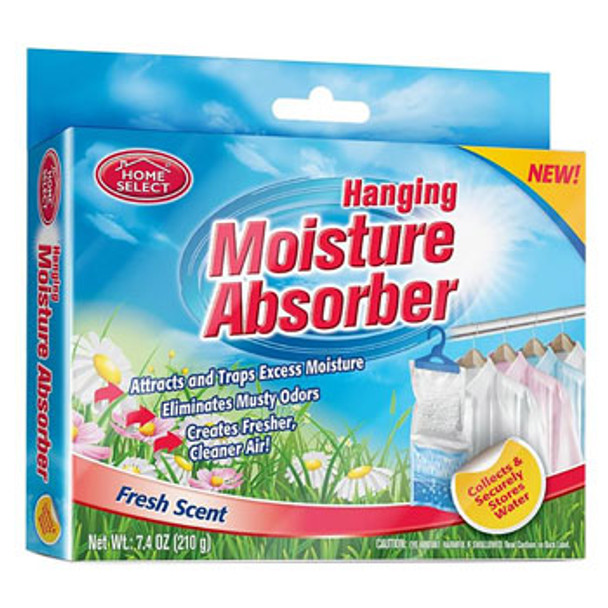 DEHUMIDIFIER 7.4OZ HANGING MOISTURE ABSORBER FRESH SCENT