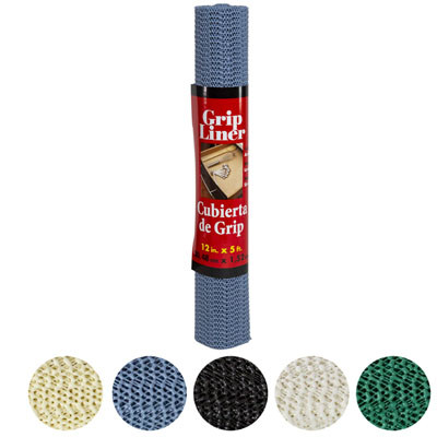 SHELF GRIP LINER RANDOM COLORS12IN X 5FT BILINGUAL#05F-1275A6-48D