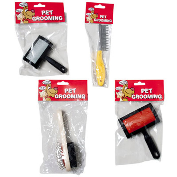 PET GROOMING 4 STYLES POLY BAG/HEADER #14059P COUNTER DISPLAY
