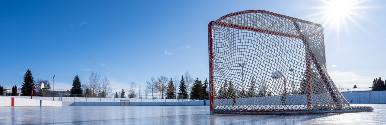 outdoor hockey rink wallpaper