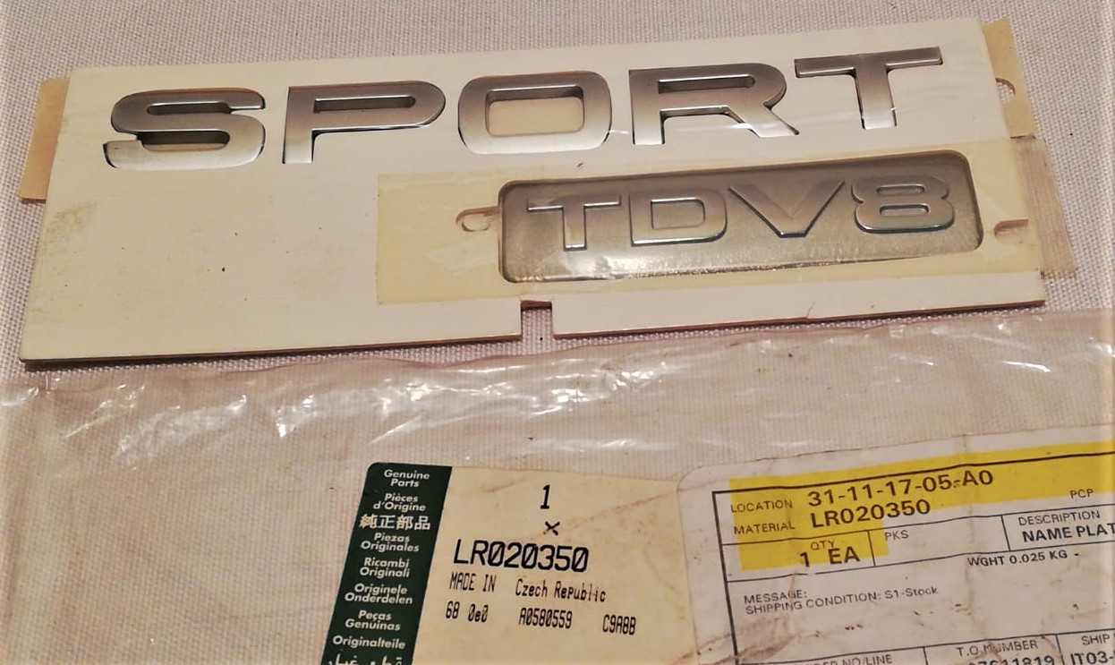 SCRITTA "SPORT" "TDV8"