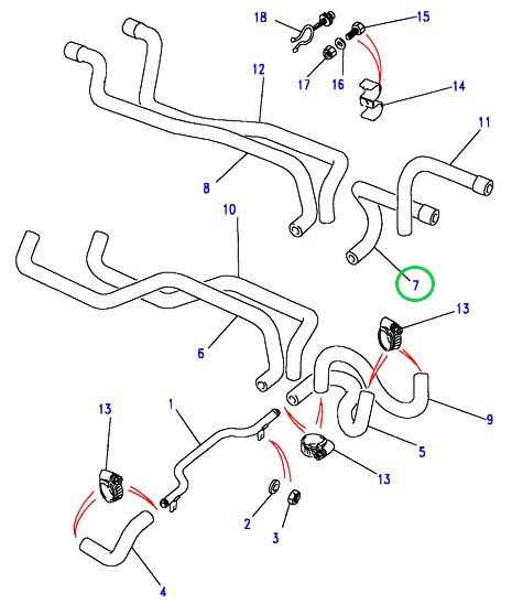 TUBO RITORNO RISCALDATORE DEF 200TDI
