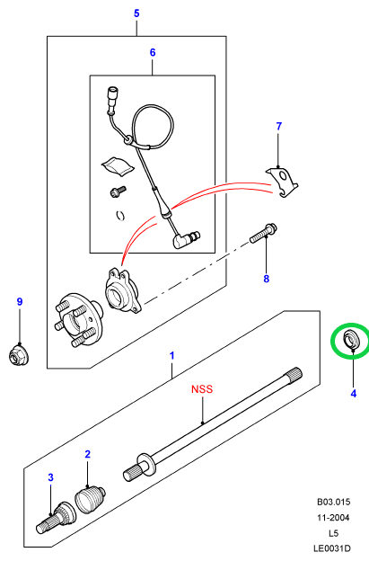 PARAOLIO SEMIASSE ANTERIORE D2/P38 OEM