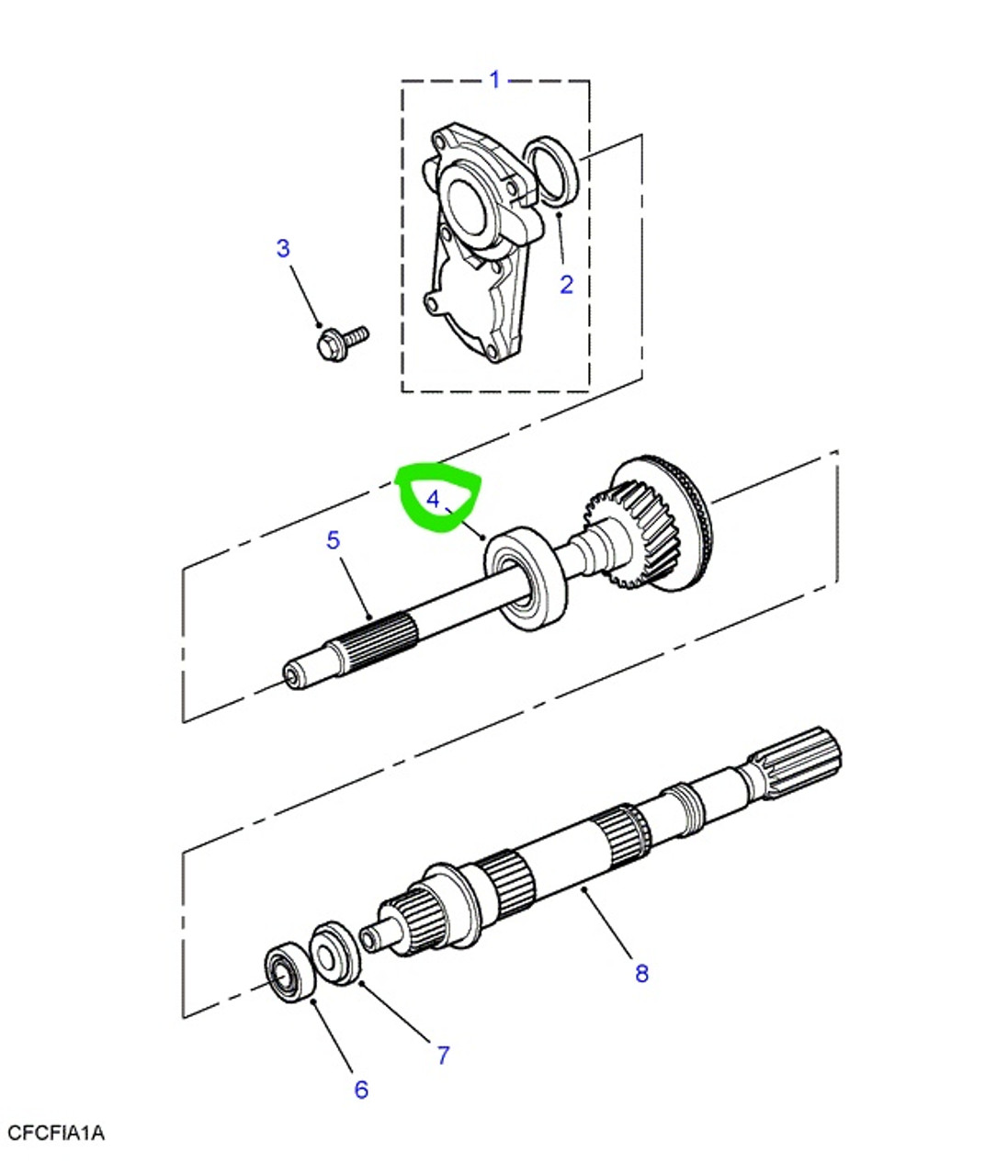CUSCINETTO CAMBIO R380 SUFFISSO K/L